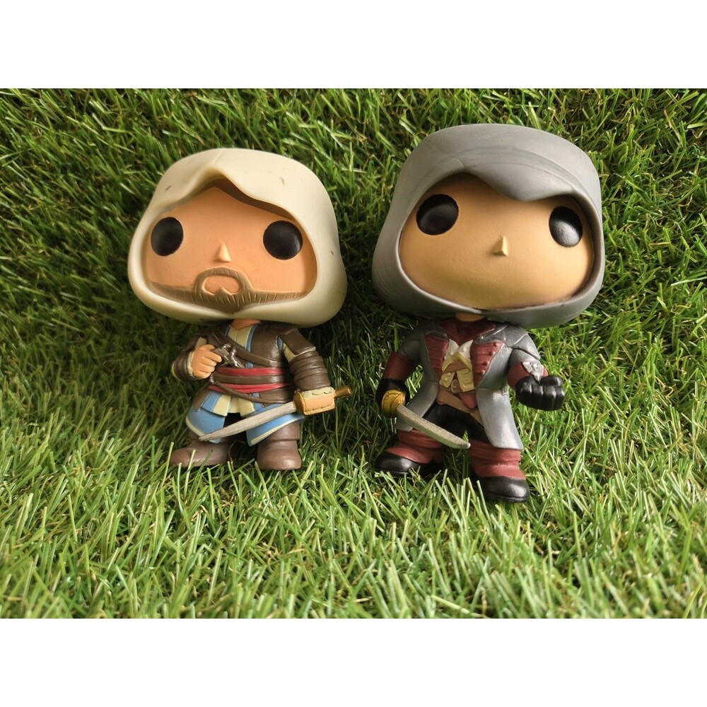 Assassins Creed Arno Dorian And Edward Kenway Funko Pops Ubisoft 2013 2014 Loose